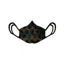 Load image into Gallery viewer, Kids Camo Green Mask