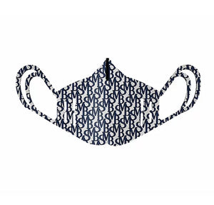 Monogram Navy Mask